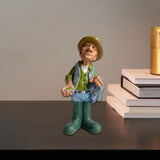 Maxbell Resin Figure Statue Person Sculpture Bedroom Cabinet People Worker Figurine