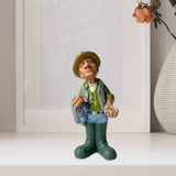 Maxbell Resin Figure Statue Person Sculpture Bedroom Cabinet People Worker Figurine