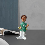 Maxbell Resin Figure Statue Person Sculpture Bedroom Cabinet People Worker Figurine