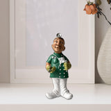 Maxbell Resin Figure Statue Person Sculpture Bedroom Cabinet People Worker Figurine