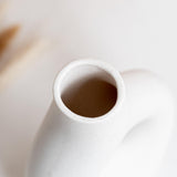 Maxbell Ceramic Geometric Flower Vase Abstract Vase Entryway Decors Plant Pot Holder Style A