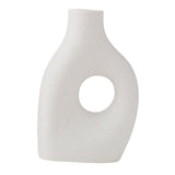 Maxbell Ceramic Geometric Flower Vase Abstract Vase Entryway Decors Plant Pot Holder Style A