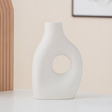 Maxbell Ceramic Geometric Flower Vase Abstract Vase Entryway Decors Plant Pot Holder Style A