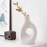 Maxbell Ceramic Geometric Flower Vase Abstract Vase Entryway Decors Plant Pot Holder Style A