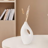 Maxbell Ceramic Geometric Flower Vase Abstract Vase Entryway Decors Plant Pot Holder Style B