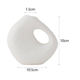 Maxbell Ceramic Geometric Flower Vase Abstract Vase Entryway Decors Plant Pot Holder Style C