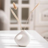 Maxbell Ceramic Geometric Flower Vase Abstract Vase Entryway Decors Plant Pot Holder Style C