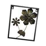 Maxbell Floral Wall Sculpture Hanging Ornament Farmhouse Flower Metal Wall Art Decor