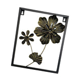 Maxbell Floral Wall Sculpture Hanging Ornament Farmhouse Flower Metal Wall Art Decor