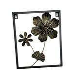 Maxbell Floral Wall Sculpture Hanging Ornament Farmhouse Flower Metal Wall Art Decor
