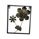 Maxbell Floral Wall Sculpture Hanging Ornament Farmhouse Flower Metal Wall Art Decor