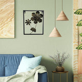 Maxbell Floral Wall Sculpture Hanging Ornament Farmhouse Flower Metal Wall Art Decor