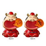 Maxbell Chinese God of Wealth Statue Cai Shen Shop Sculpture God of Fortune Figurine Style A