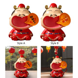 Maxbell Chinese God of Wealth Statue Cai Shen Shop Sculpture God of Fortune Figurine Style A