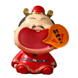 Maxbell Chinese God of Wealth Statue Cai Shen Shop Sculpture God of Fortune Figurine Style A