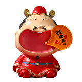 Maxbell Chinese God of Wealth Statue Cai Shen Shop Sculpture God of Fortune Figurine Style A