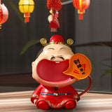 Maxbell Chinese God of Wealth Statue Cai Shen Shop Sculpture God of Fortune Figurine Style A