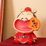 Maxbell Chinese God of Wealth Statue Cai Shen Shop Sculpture God of Fortune Figurine Style A