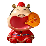 Maxbell Chinese God of Wealth Statue Cai Shen Shop Sculpture God of Fortune Figurine Style B