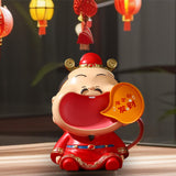 Maxbell Chinese God of Wealth Statue Cai Shen Shop Sculpture God of Fortune Figurine Style B