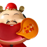 Maxbell Chinese God of Wealth Statue Cai Shen Shop Sculpture God of Fortune Figurine Style B