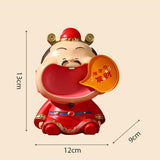 Maxbell Chinese God of Wealth Statue Cai Shen Shop Sculpture God of Fortune Figurine Style B