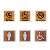 Maxbell Toilet Door Sign Prompt Sign Bathroom Sign for Public Place Bathroom Office