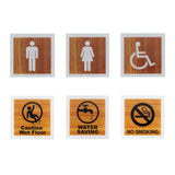 Maxbell Toilet Door Sign Prompt Sign Bathroom Sign for Public Place Bathroom Office