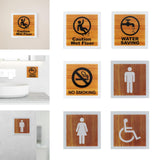 Maxbell Toilet Door Sign Prompt Sign Bathroom Sign for Public Place Bathroom Office