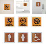 Maxbell Toilet Door Sign Prompt Sign Bathroom Sign for Public Place Bathroom Office