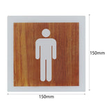 Maxbell Toilet Door Sign Prompt Sign Bathroom Sign for Public Place Bathroom Office