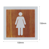 Maxbell Toilet Door Sign Prompt Sign Bathroom Sign for Public Place Bathroom Office