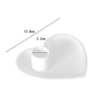 Maxbell Taper Candle Holder Tray Farmhouse Hotel Fireplace Ceramic Heart Candlestick