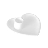 Maxbell Taper Candle Holder Tray Farmhouse Hotel Fireplace Ceramic Heart Candlestick