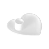 Maxbell Taper Candle Holder Tray Farmhouse Hotel Fireplace Ceramic Heart Candlestick