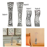 Maxbell Flower Vase Desk Planter Office Flower Pot Rack Table Centerpiece Plants Pot Style A