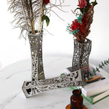 Maxbell Flower Vase Desk Planter Office Flower Pot Rack Table Centerpiece Plants Pot Style A