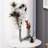 Maxbell Flower Vase Desk Planter Office Flower Pot Rack Table Centerpiece Plants Pot Style A