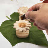 Maxbell Essential Oil Diffuser Durable Portable Wooden Diffuser for Cabinet Car Home