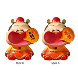 Maxbell Chinese God of Wealth Statue Cai Shen Sculpture Living Room Fortune Figurine Style A