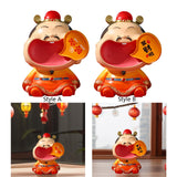 Maxbell Chinese God of Wealth Statue Cai Shen Sculpture Living Room Fortune Figurine Style A