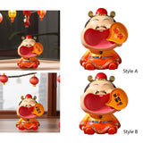 Maxbell Chinese God of Wealth Statue Cai Shen Sculpture Living Room Fortune Figurine Style A