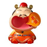 Maxbell Chinese God of Wealth Statue Cai Shen Sculpture Living Room Fortune Figurine Style A