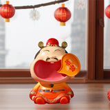 Maxbell Chinese God of Wealth Statue Cai Shen Sculpture Living Room Fortune Figurine Style A