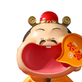 Maxbell Chinese God of Wealth Statue Cai Shen Sculpture Living Room Fortune Figurine Style A