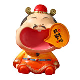 Maxbell Chinese God of Wealth Statue Cai Shen Sculpture Living Room Fortune Figurine Style B