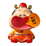 Maxbell Chinese God of Wealth Statue Cai Shen Sculpture Living Room Fortune Figurine Style B