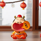 Maxbell Chinese God of Wealth Statue Cai Shen Sculpture Living Room Fortune Figurine Style B