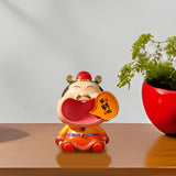 Maxbell Chinese God of Wealth Statue Cai Shen Sculpture Living Room Fortune Figurine Style B