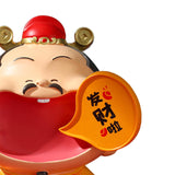 Maxbell Chinese God of Wealth Statue Cai Shen Sculpture Living Room Fortune Figurine Style B